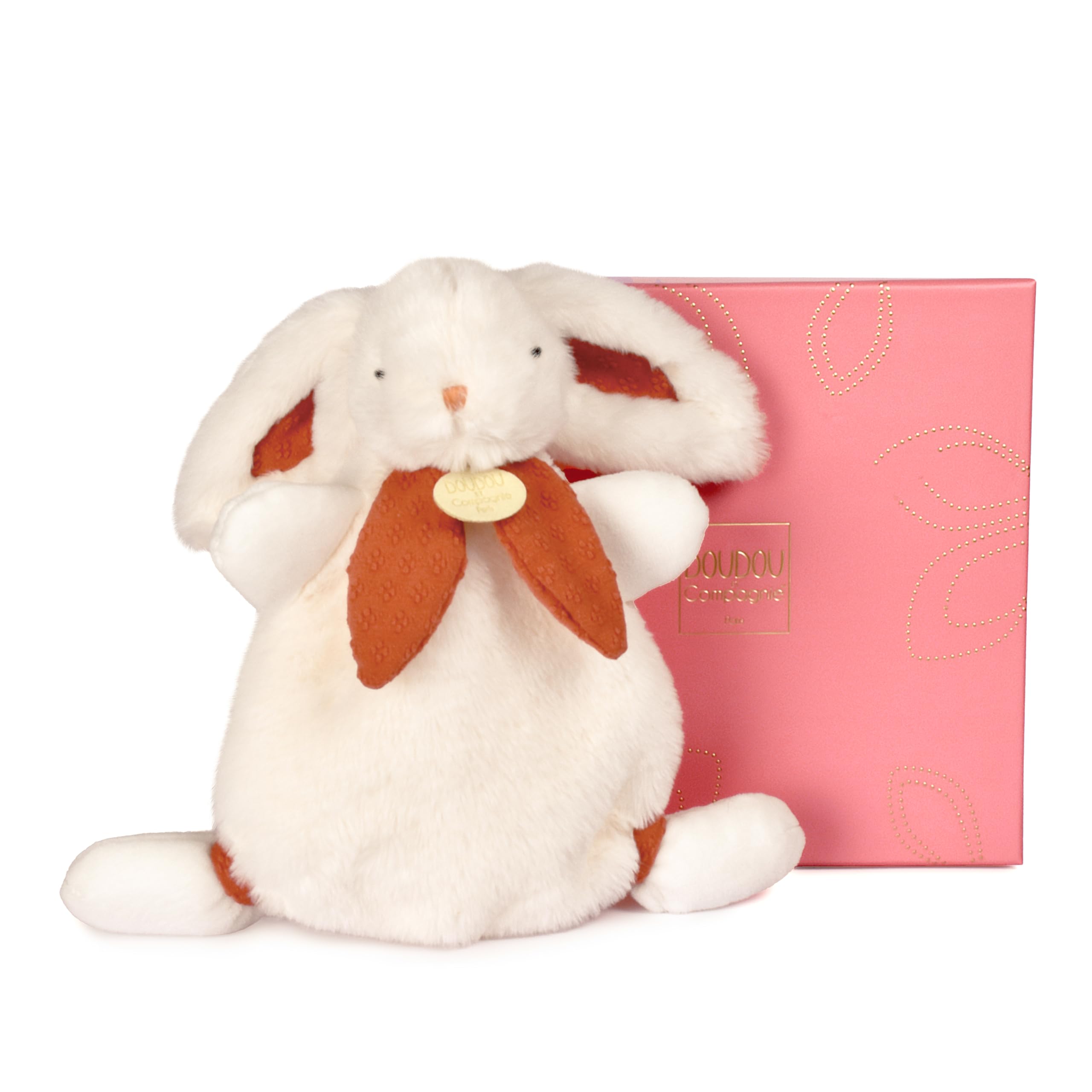doudou-et-compagnie-happy-doudou-dc3741-doudou-plat-lapin-terracotta image 6