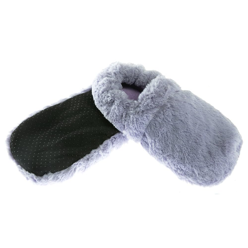 pelucho-chaussons-chauffants-bouillotte-s-che-beiges-bl-lavande image 5