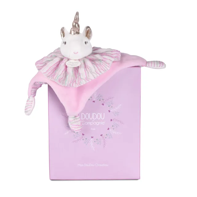 doudou-et-compagnie-les-chouchoux-licorne-20-cm-dc4679 image 1