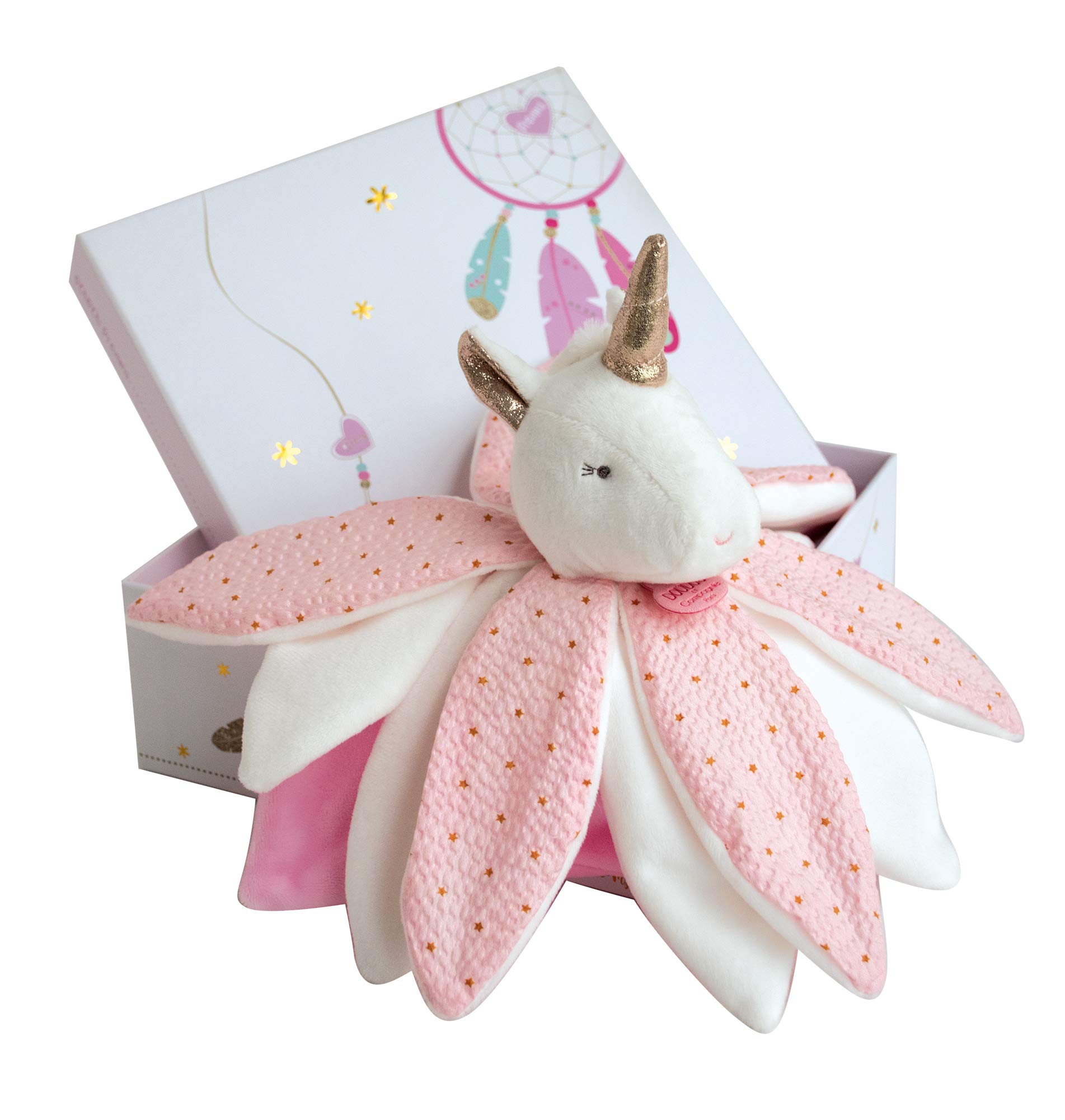 doudou-et-compagnie-attrape-r-ves-dc3547-doudou-licorne-rose-26-cm image 4