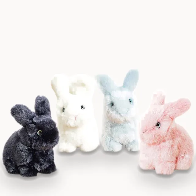 la-pelucherie-lapin-l-on-doudou-mini-15-cm-rose image 1