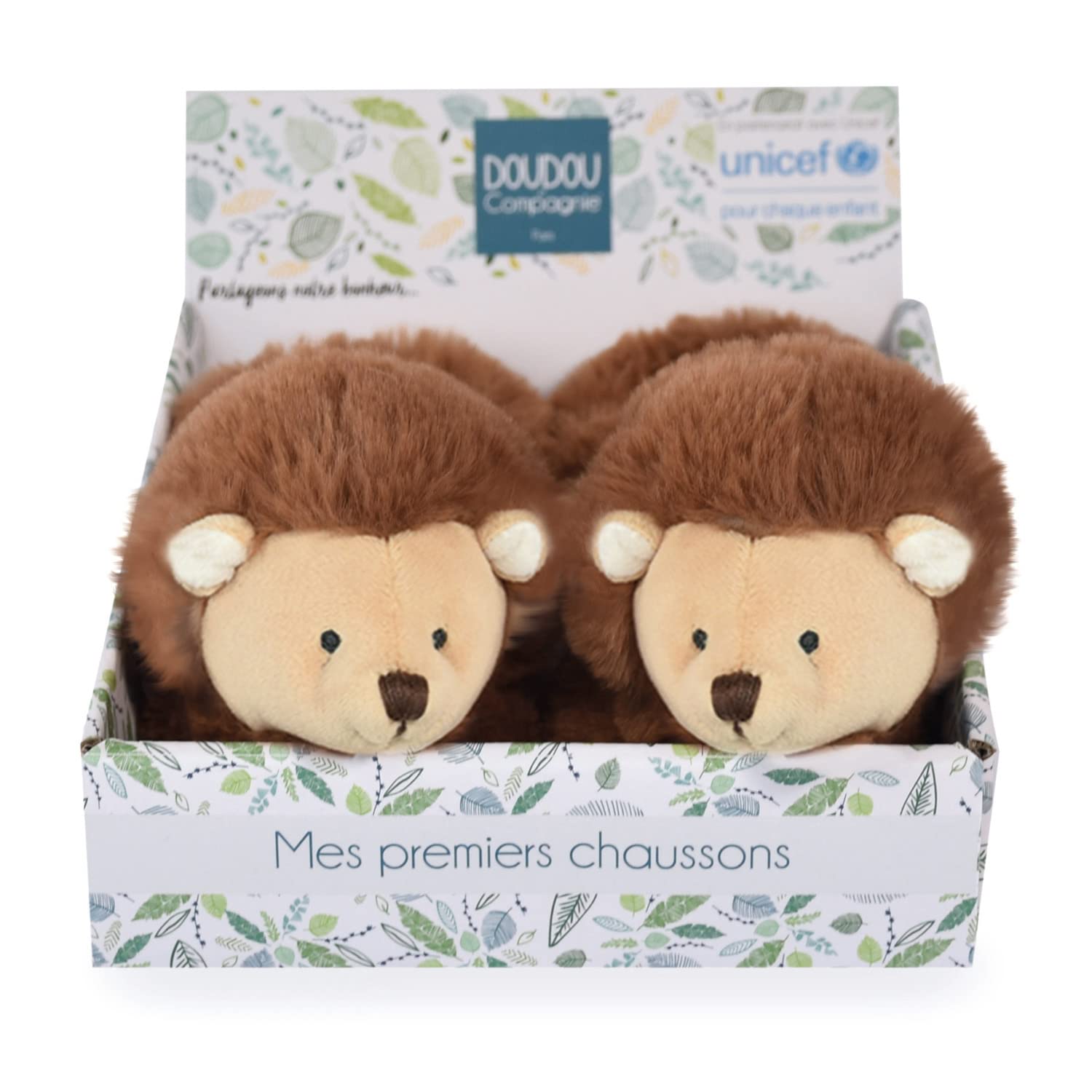 doudou-et-compagnie-chaussons-b-b-dc3998-h-risson-gris-0-6-mois image 1