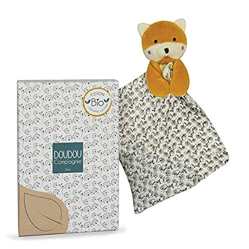 doudou-et-compagnie-bio-dc3841-doudou-plat-renard-20-cm image 7