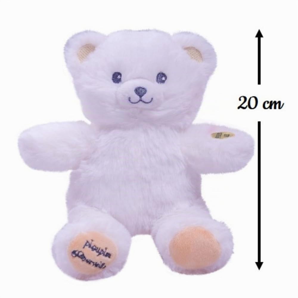 pioupiou-merveilles-gaston-ourson-lumineux-peluche-20-cm-blanc image 4