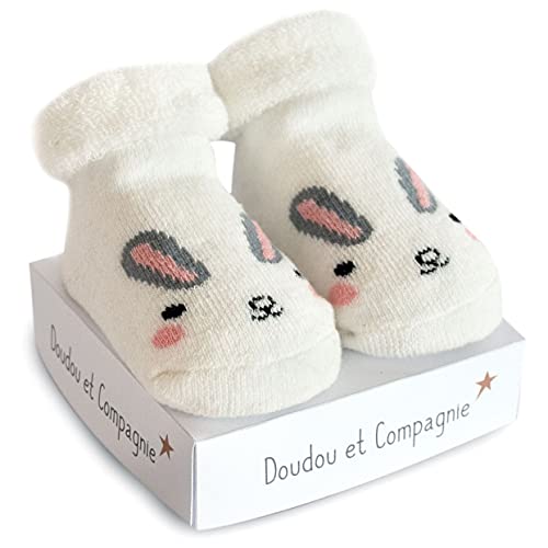 doudou-et-compagnie-chaussons-b-b-petites-bouilles-chaussettes-bleu image 8