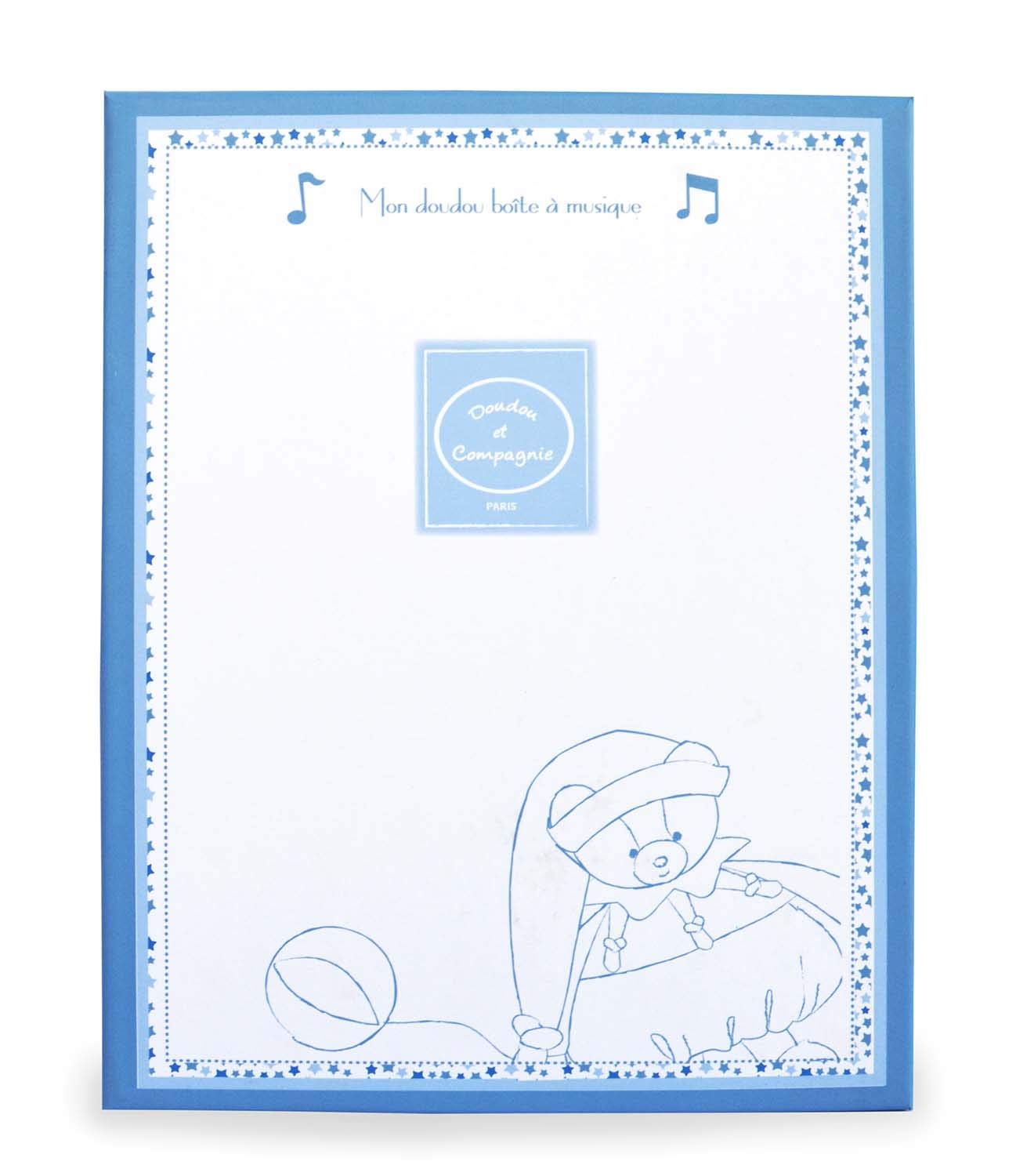 doudou-et-compagnie-petit-chou-ours-peluche-musicale-bleu-16-cm image 3
