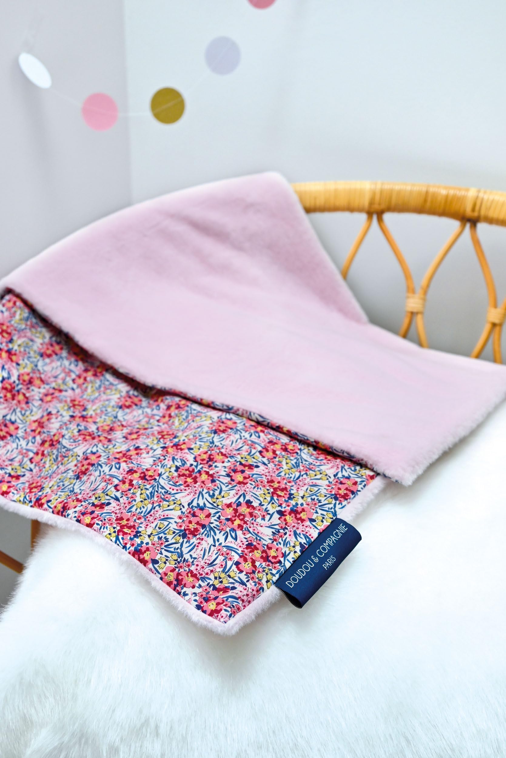 doudou-et-compagnie-boh-aime-plaid-b-b-rose-70x100-coton image 6