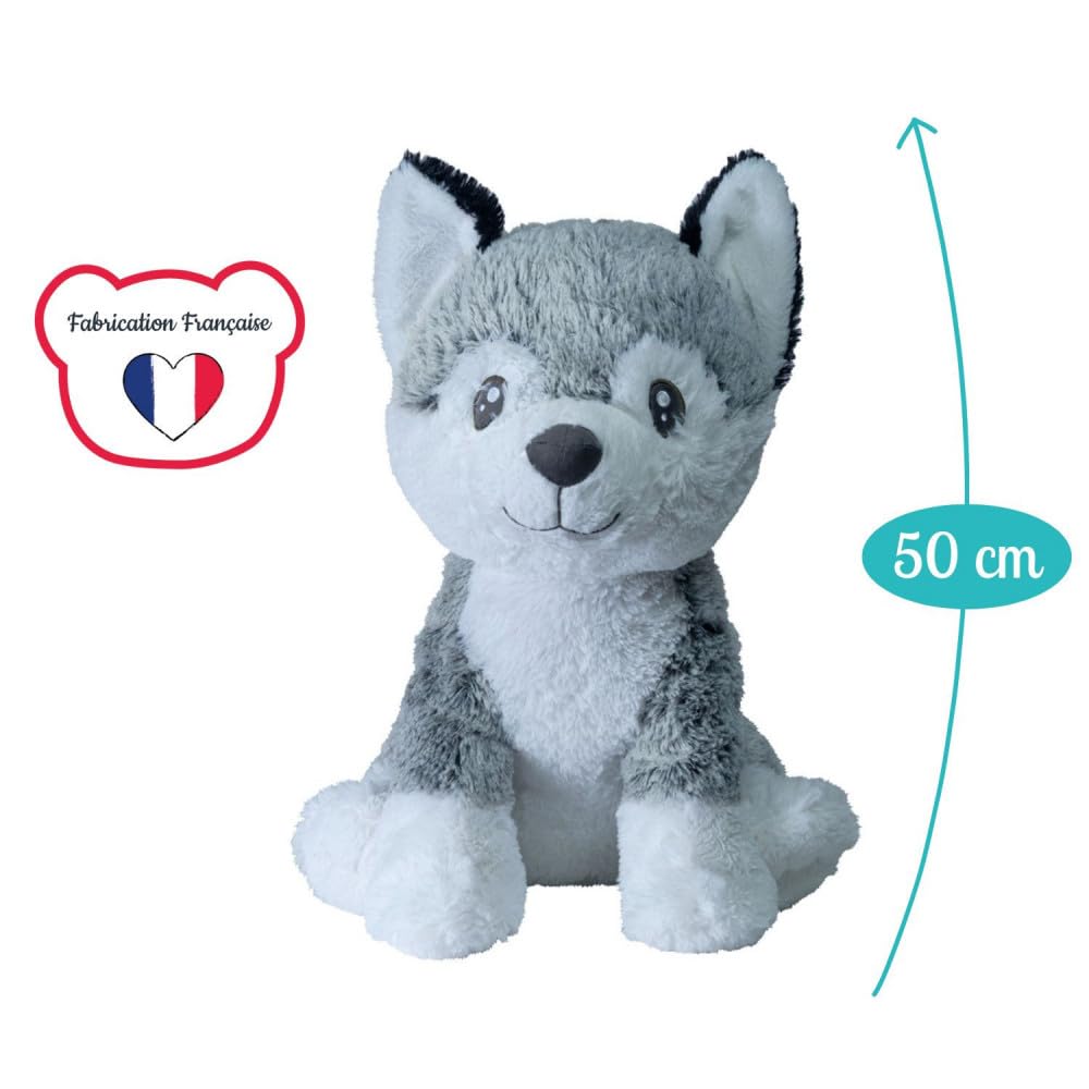 pioupiou-merveilles-kodi-husky-peluche-g-ante-50-cm image 2