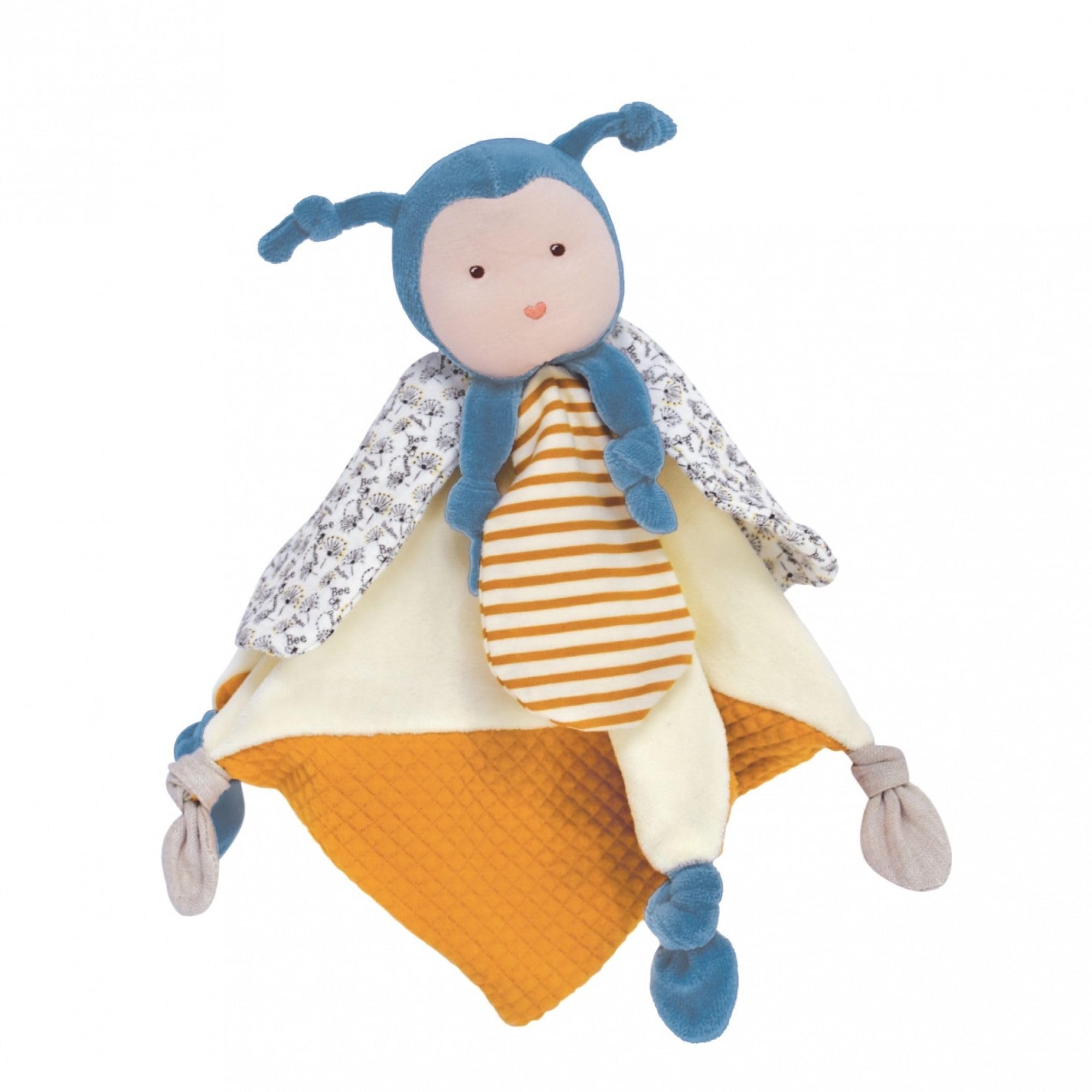 doudou-et-compagnie-coton-bio-dc3843-doudou-plat-abeille-25-cm image 5