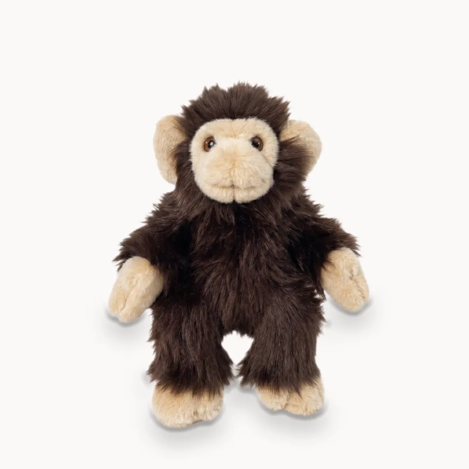 la-pelucherie-jungle-singe-marcel-marron-peluche-petit-35-cm image 1