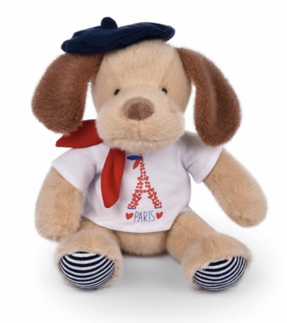 doudou-et-compagnie-ours-sweat-tour-eiffel-sp4289-peluche-28-cm image 2