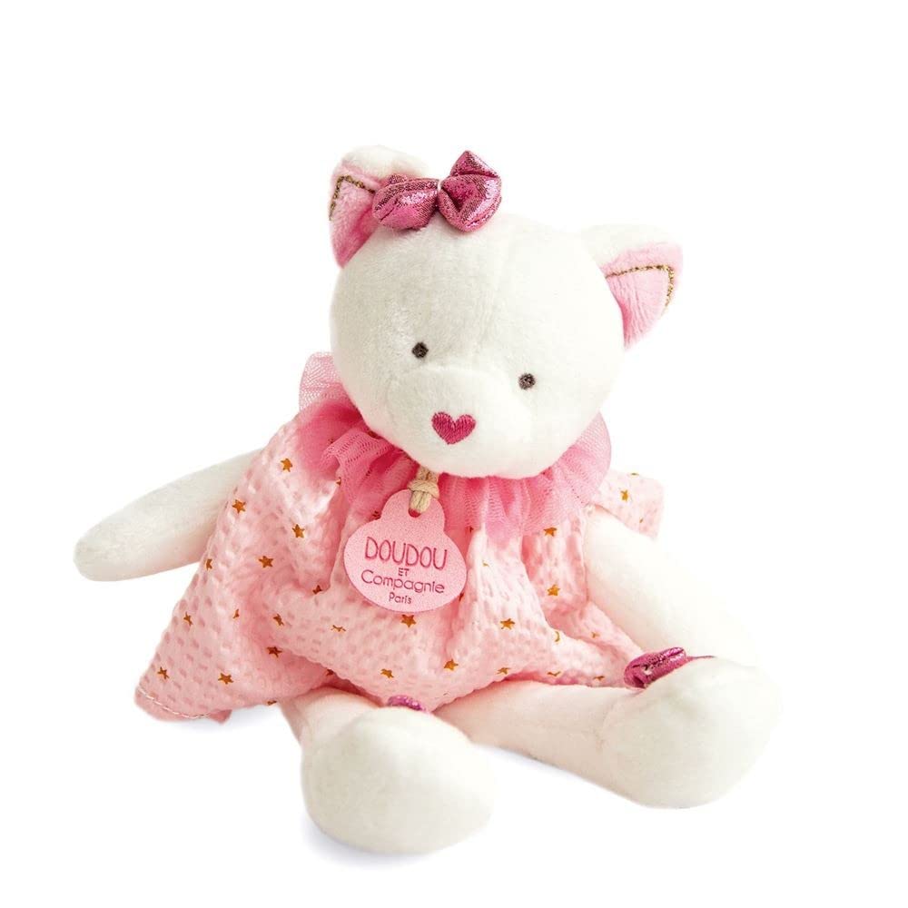 doudou-et-compagnie-attrape-r-ves-dc3542-doudou-chat-rose-20-cm image 3