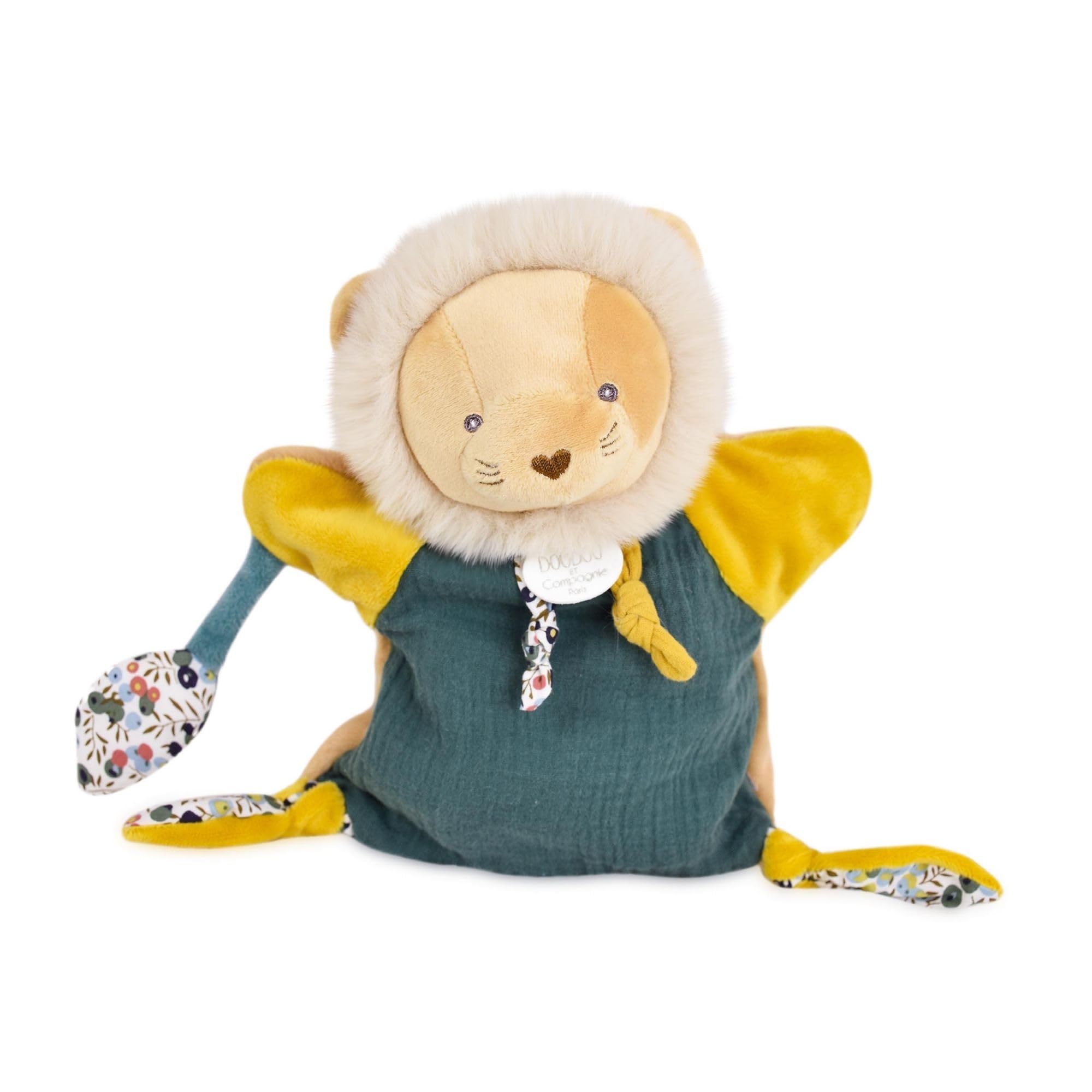 doudou-et-compagnie-boh-aime-pantin-lion-doudou-beige image 6