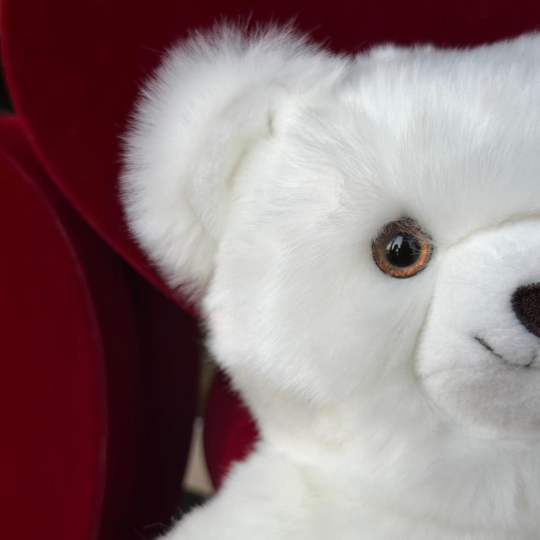 la-pelucherie-ours-mile-amoureux-peluche-25-cm-c-ur-rouge image 4