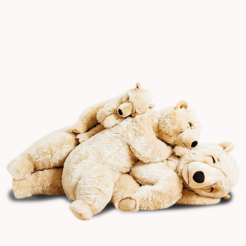 la-pelucherie-ours-lucien-peluche-moyen-65-cm-miel image 3