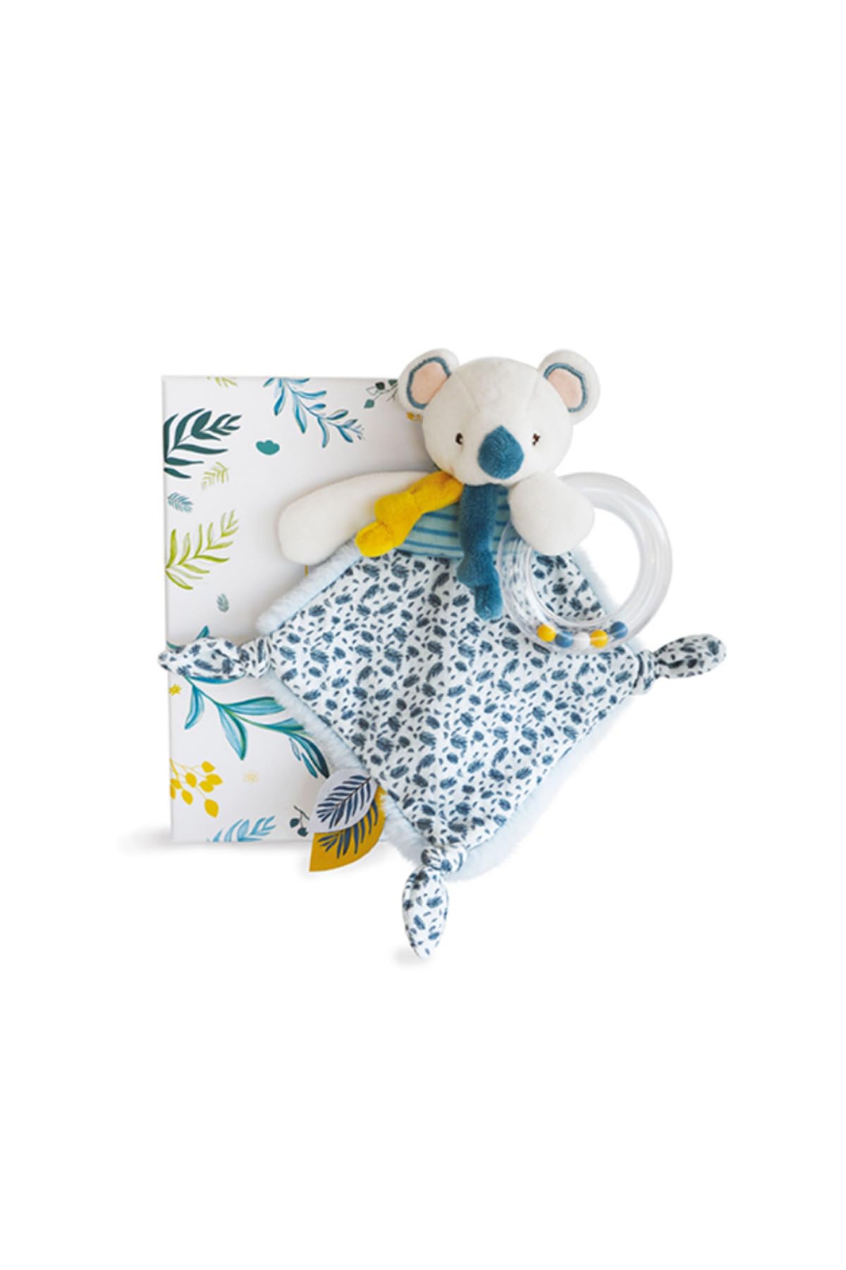 doudou-et-compagnie-yoca-le-koala-dc3666-doudou-hochet-bleu-22-cm image 1