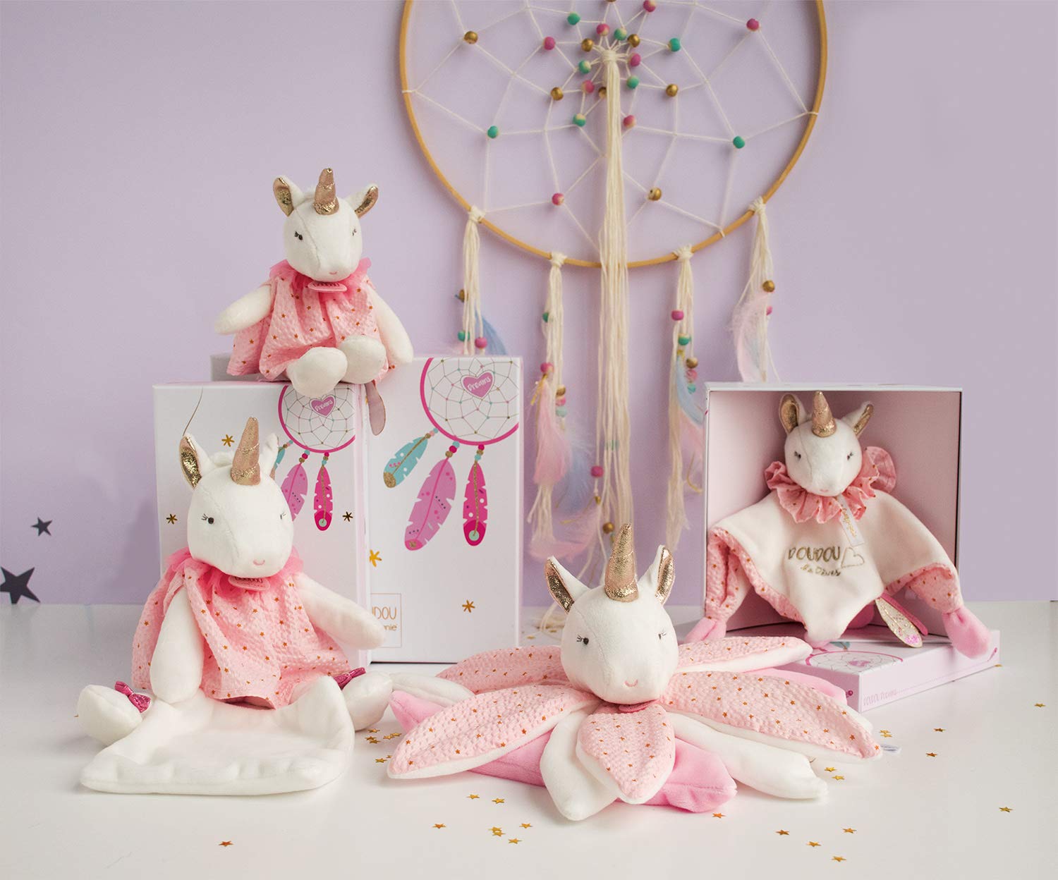 doudou-et-compagnie-attrape-r-ves-dc3543-licorne-doudou-rose-28-cm image 8