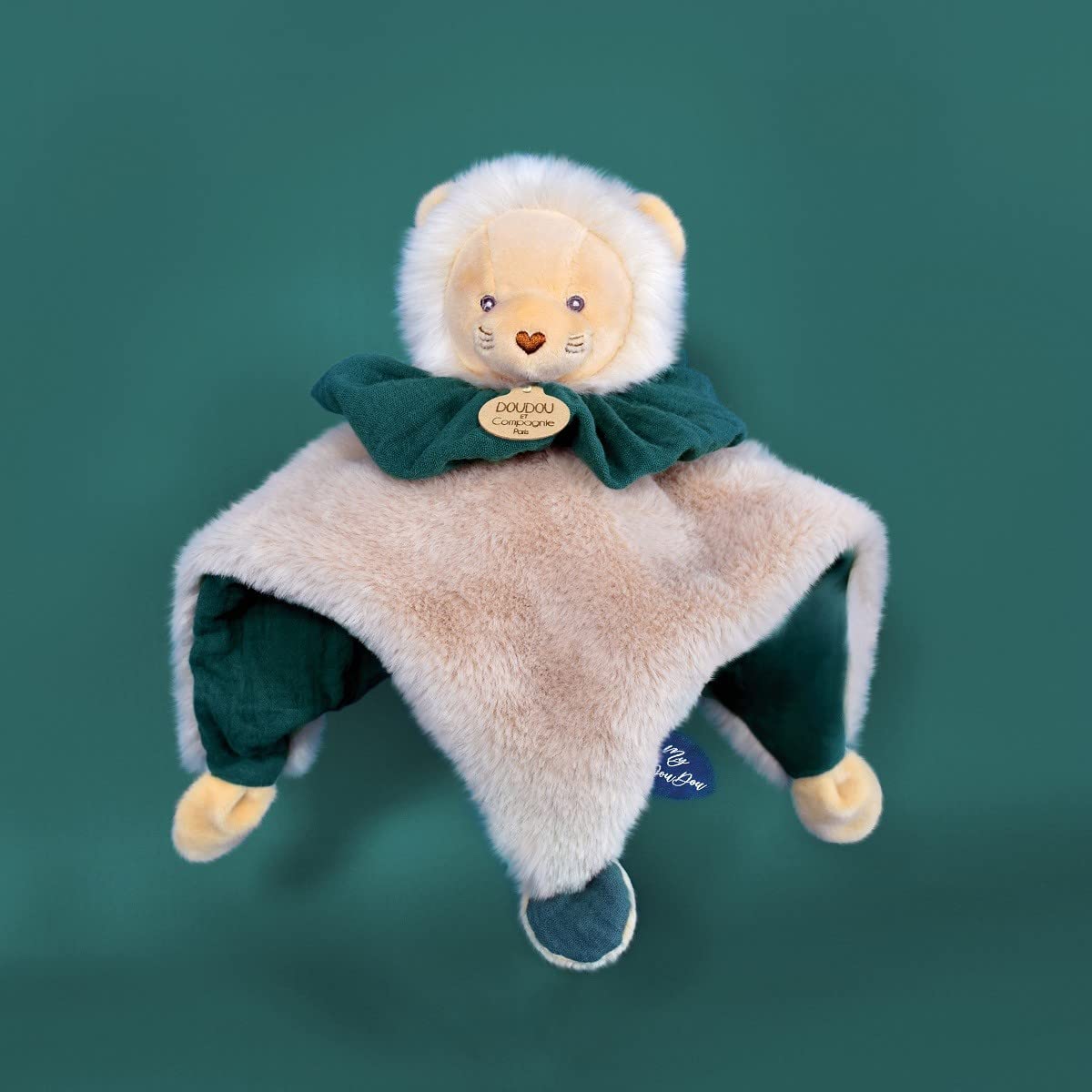 doudou-et-compagnie-petits-fut-s-dc3931-peluche-lion-25-cm-3-en-1 image 3