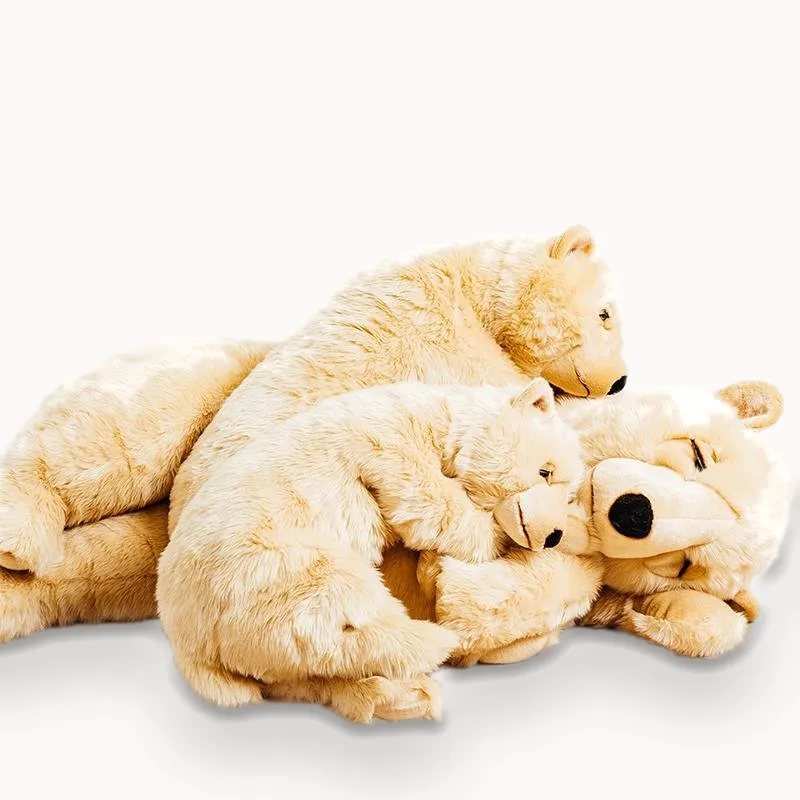 la-pelucherie-ours-lucien-peluche-moyen-65-cm-miel image 1