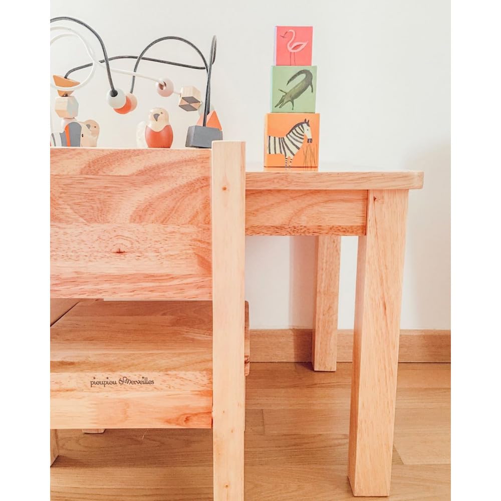 pioupiou-merveilles-ma-premi-re-table-bois-naturel-60x40-16359 image 7