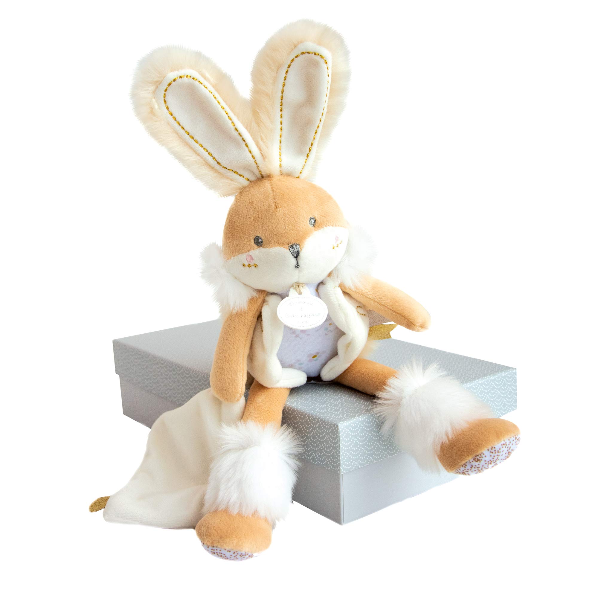 doudou-et-compagnie-lapin-de-sucre-dc3485-peluche-lapin-beige-31-cm image 4