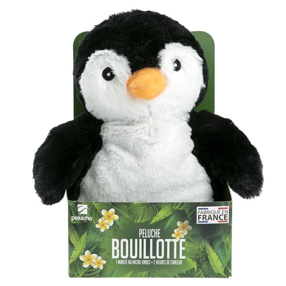 pelucho-peluches-bouillottes-bouillotte-peluche-pingouin-grains-de-bl image 3