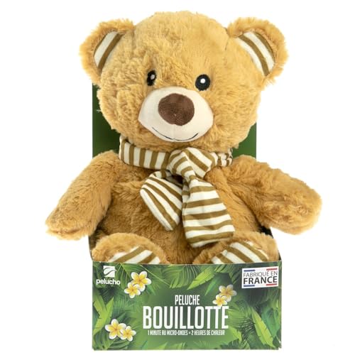 pelucho-peluches-bouillottes-bouillotte-peluche-ours-cr-me-bl-lavande image 7