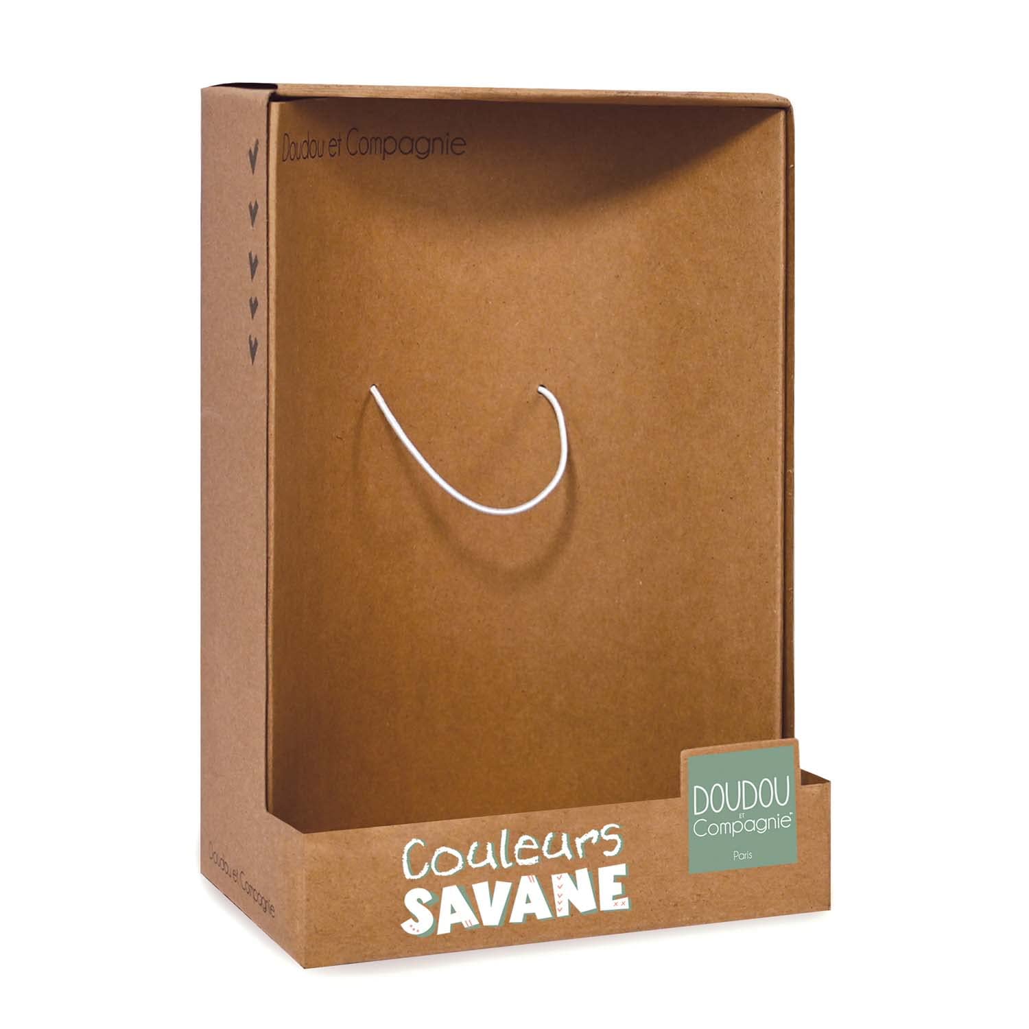 doudou-et-compagnie-couleurs-savane-dc4076-pantin-l-phant-15-cm image 3