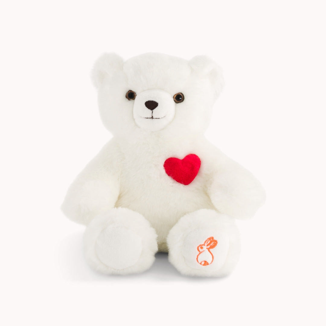 la-pelucherie-ours-mile-amoureux-peluche-25-cm-c-ur-rouge image 3