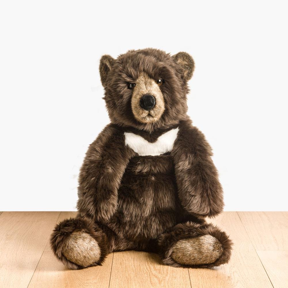 la-pelucherie-ours-gabin-peluche-brun-petit-35-cm image 2