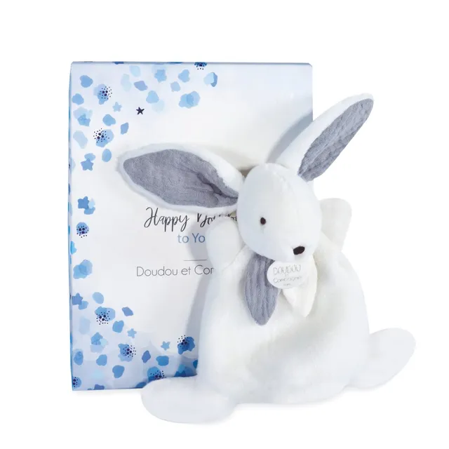 doudou-et-compagnie-happy-glossy-dc3885-doudou-lapin-bleu image 1