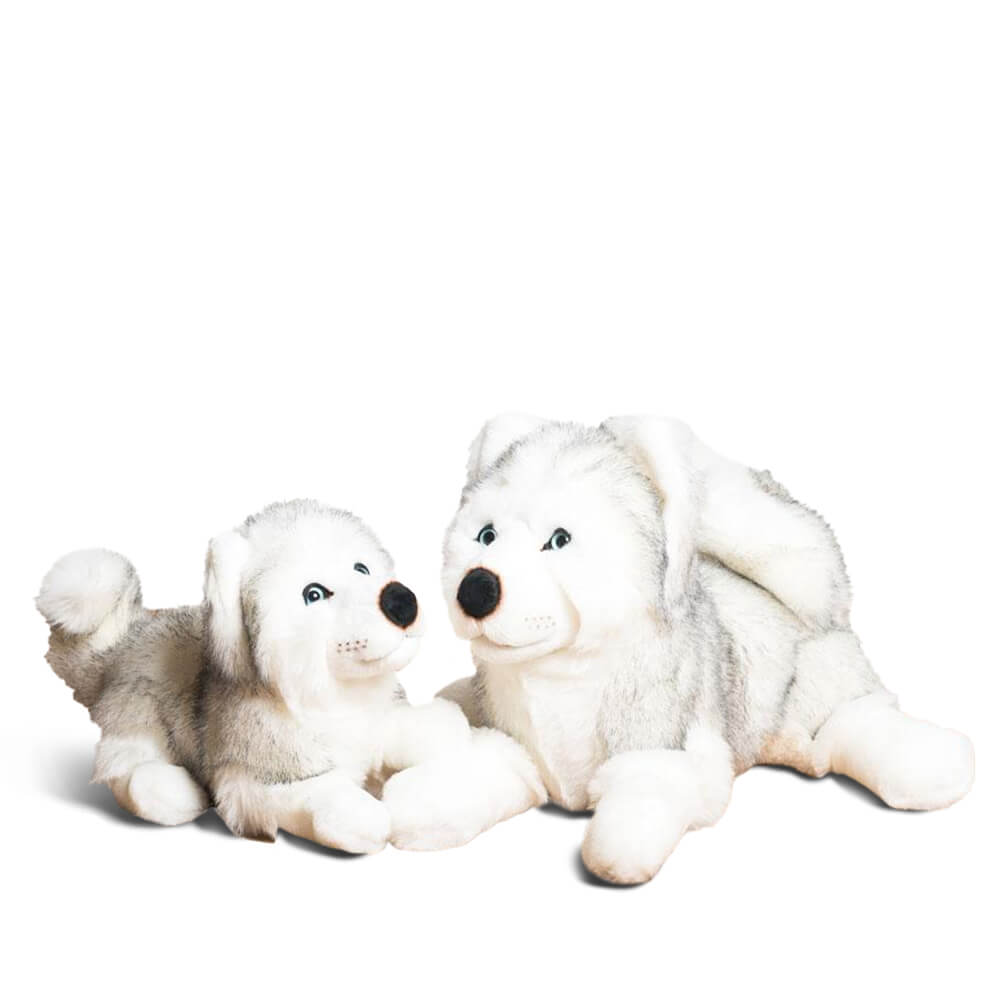 la-pelucherie-chiens-husky-l-onard-peluche-moyen-45-cm-gris image 4