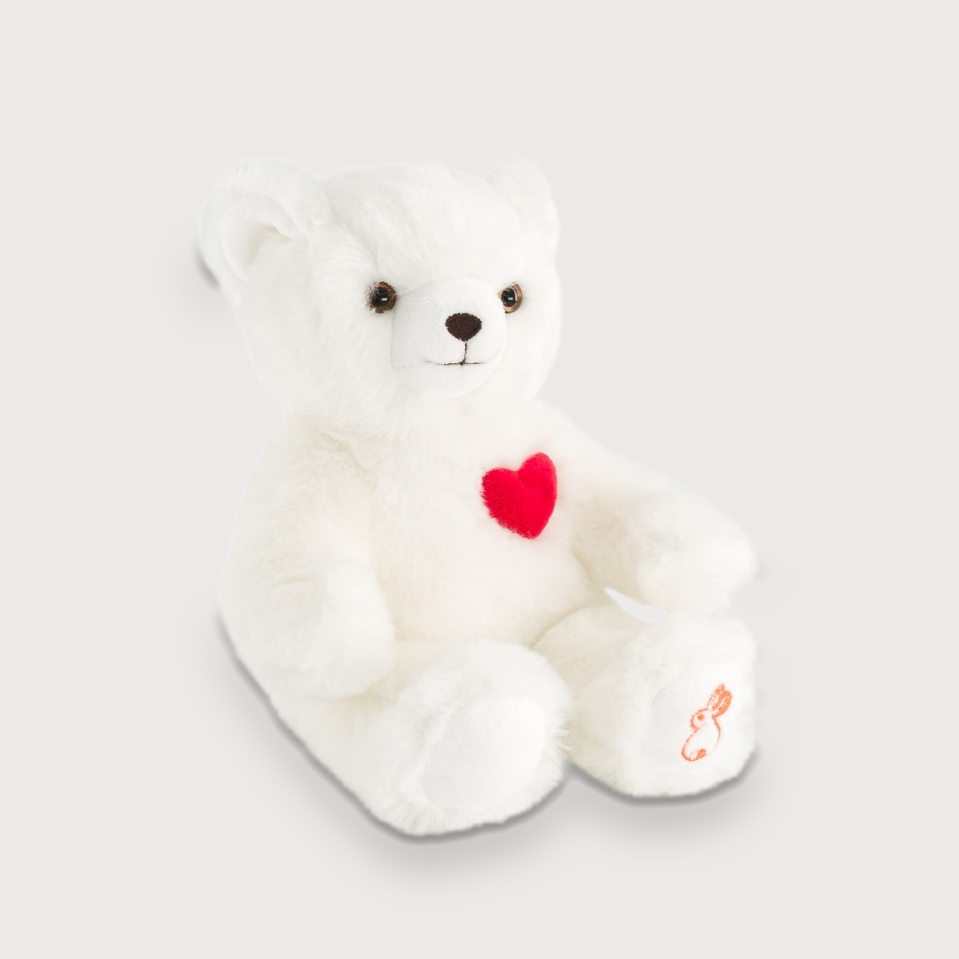 la-pelucherie-ours-mile-amoureux-peluche-25-cm-c-ur-rouge image 1