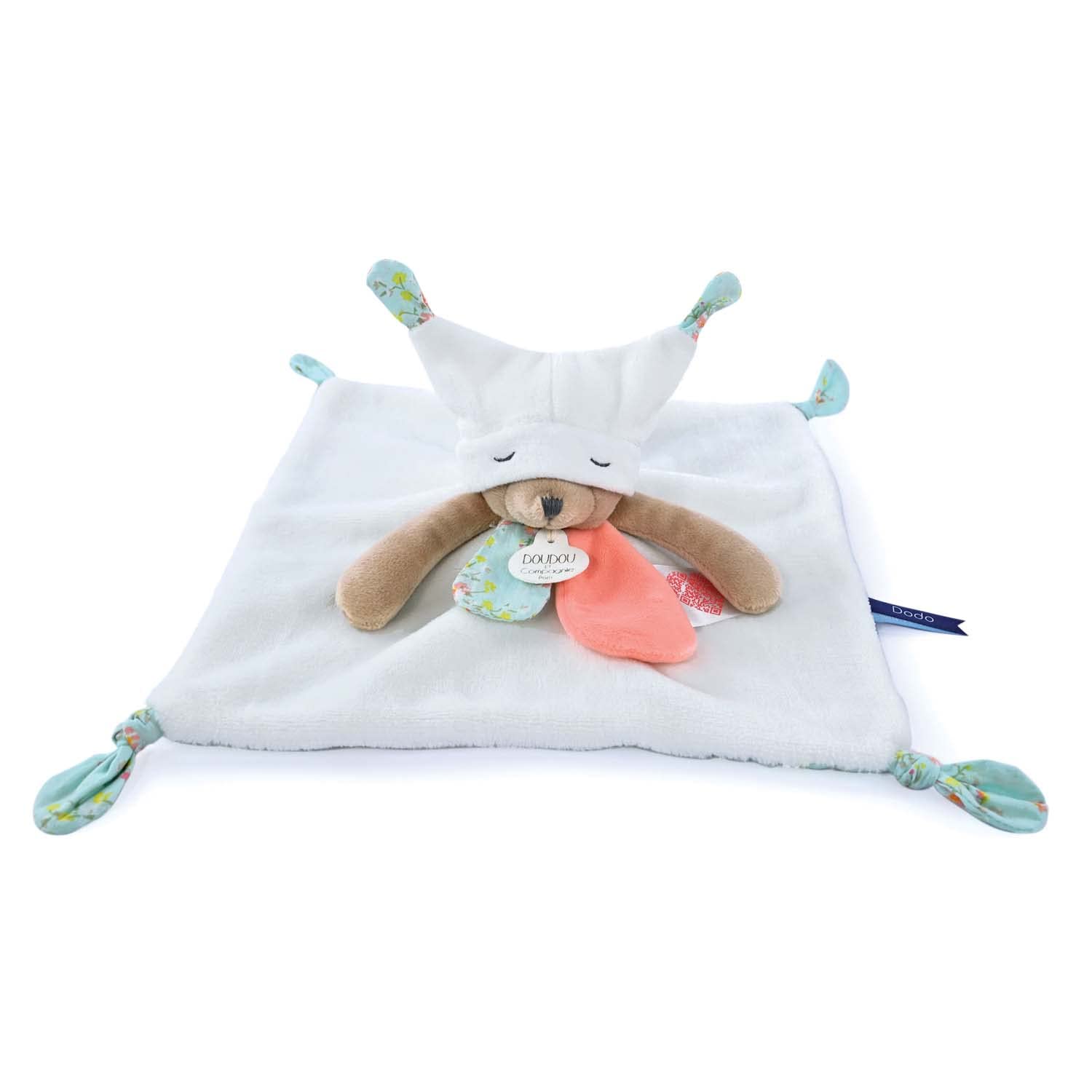doudou-et-compagnie-petits-fut-s-ours-blanc-doudou-25cm-dc4057 image 2