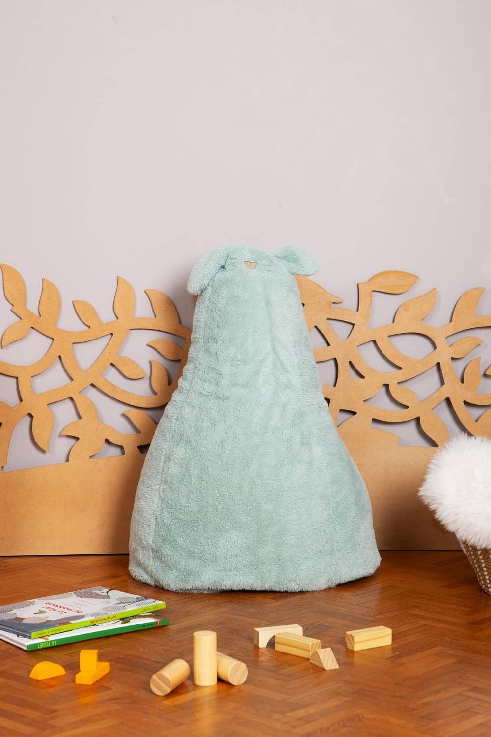 pioupiou-merveilles-pouf-poire-lapin-glitter-vert-enfant image 5