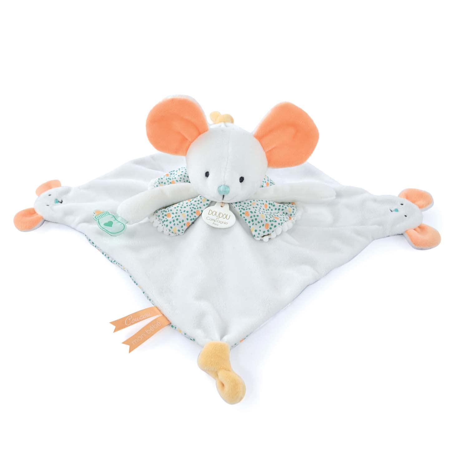 doudou-et-compagnie-petits-fut-s-dc4055-doudou-souris-l-30-cm image 1