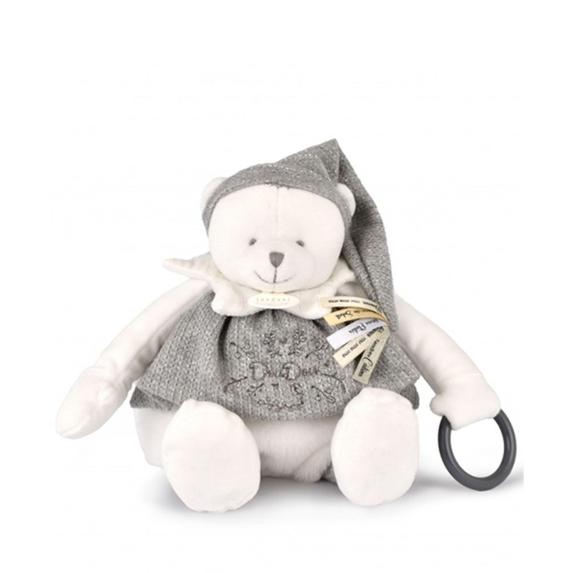 doudou-et-compagnie-iconiques-collector-ours-blanc-fleur-dc4342 image 3