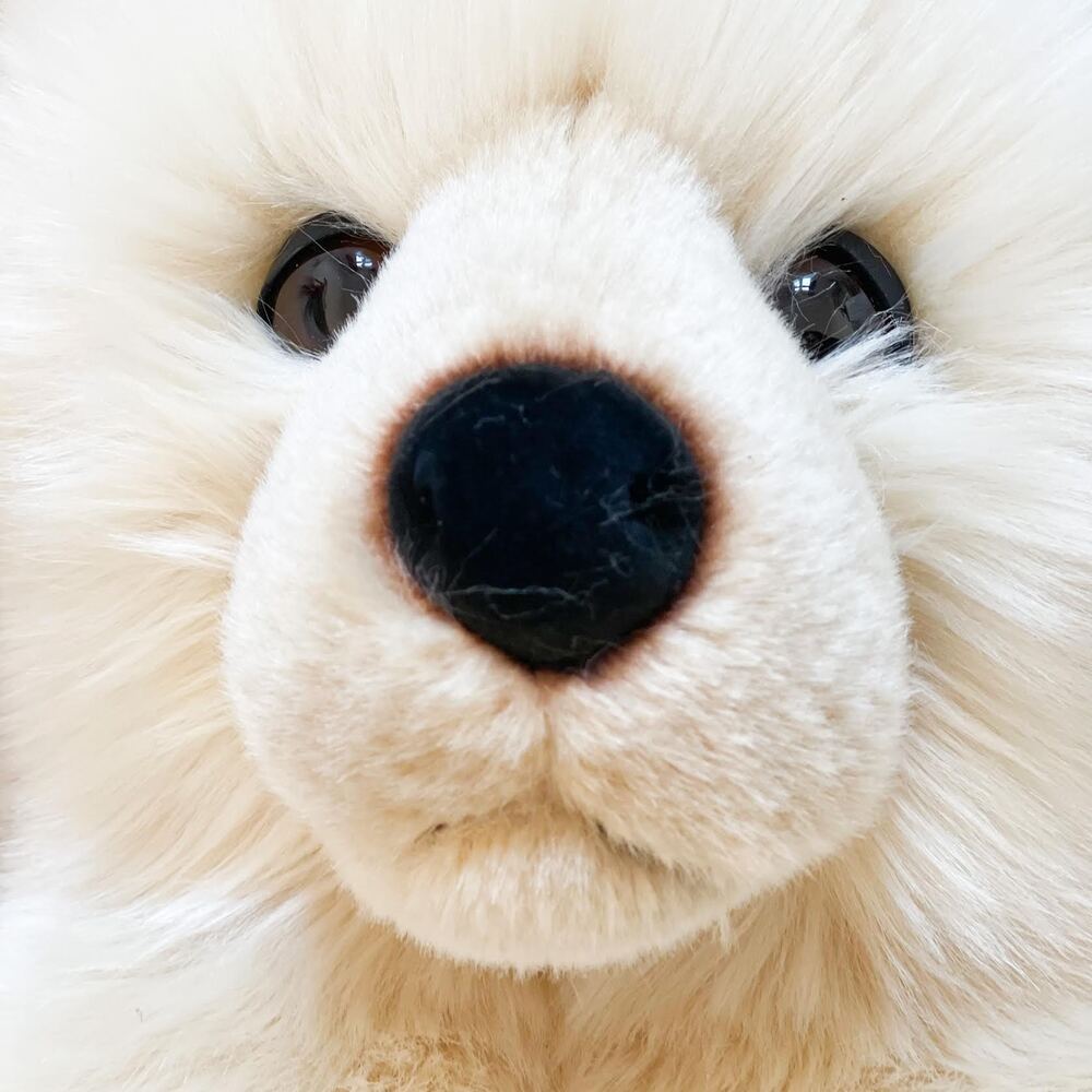 la-pelucherie-ours-jules-peluche-ours-blanc-50-cm-cr-me image 5