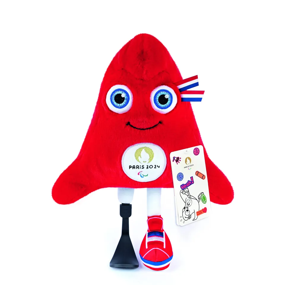 doudou-et-compagnie-mascotte-jo-paris-2024-peluche-phryge-28-cm image 1