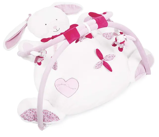doudou-et-compagnie-les-tapis-lapin-cerise-tapis-veil-100x80-dc2711 image 1