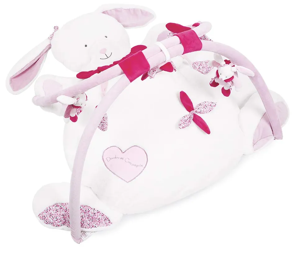 doudou-et-compagnie-les-tapis-lapin-cerise-tapis-veil-100x80-dc2711 image 1