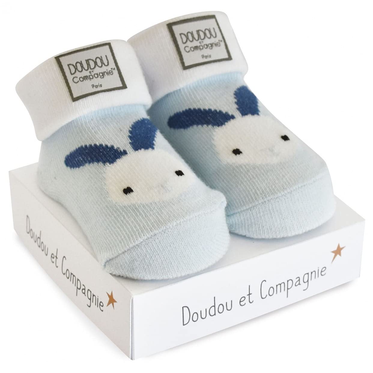 doudou-et-compagnie-chaussons-b-b-chaussettes-bleues-naissance image 4