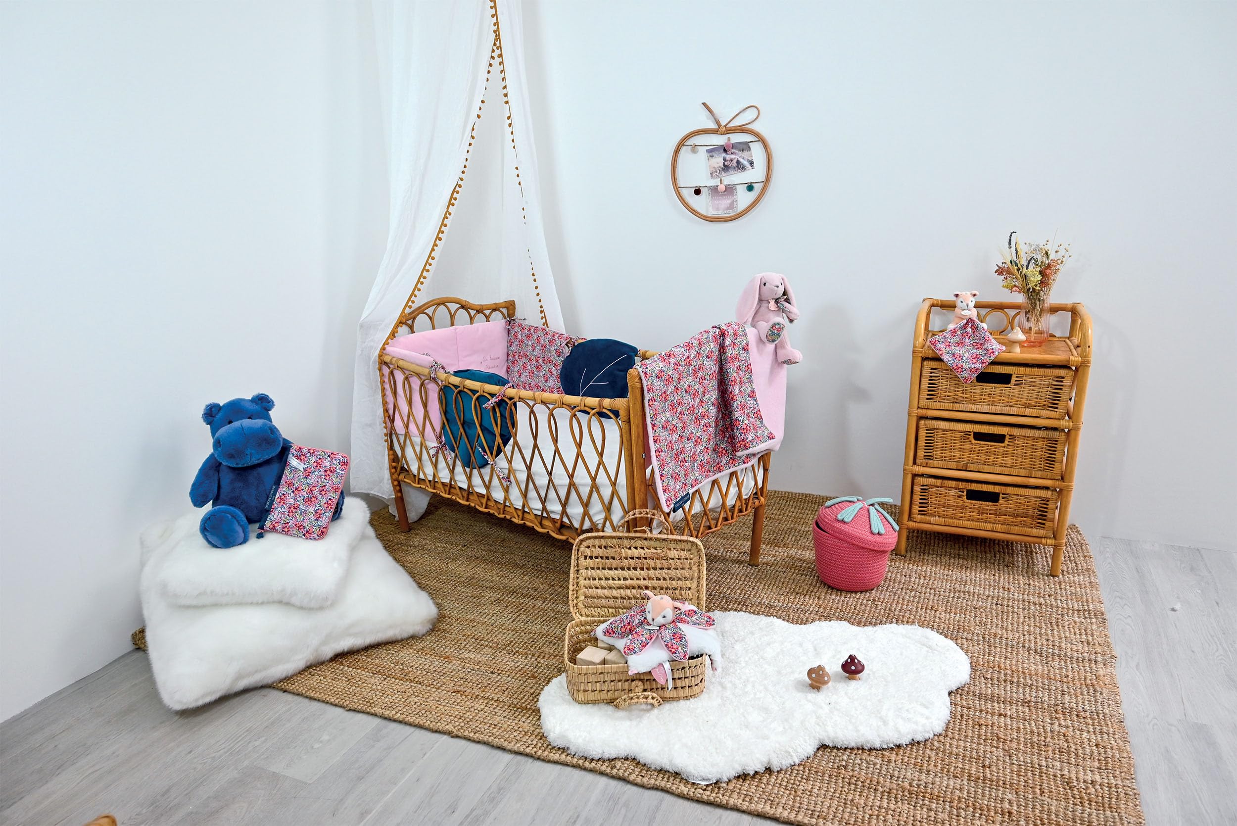 doudou-et-compagnie-boh-aime-plaid-b-b-rose-70x100-coton image 4