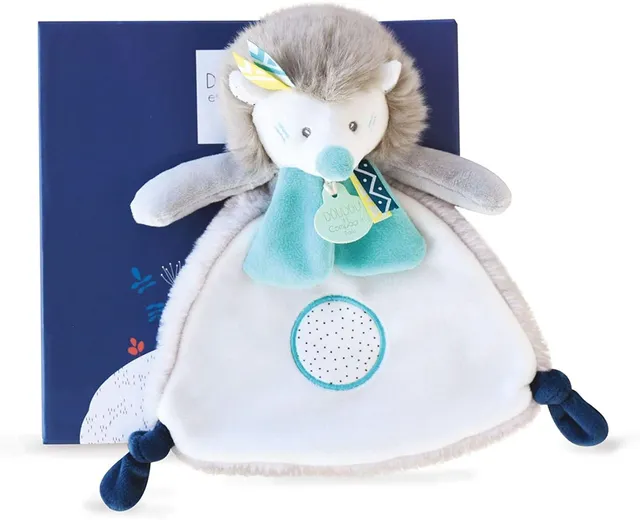 doudou-et-compagnie-tiwipi-dc3639-doudou-plat-h-risson-gris-23-cm image 1