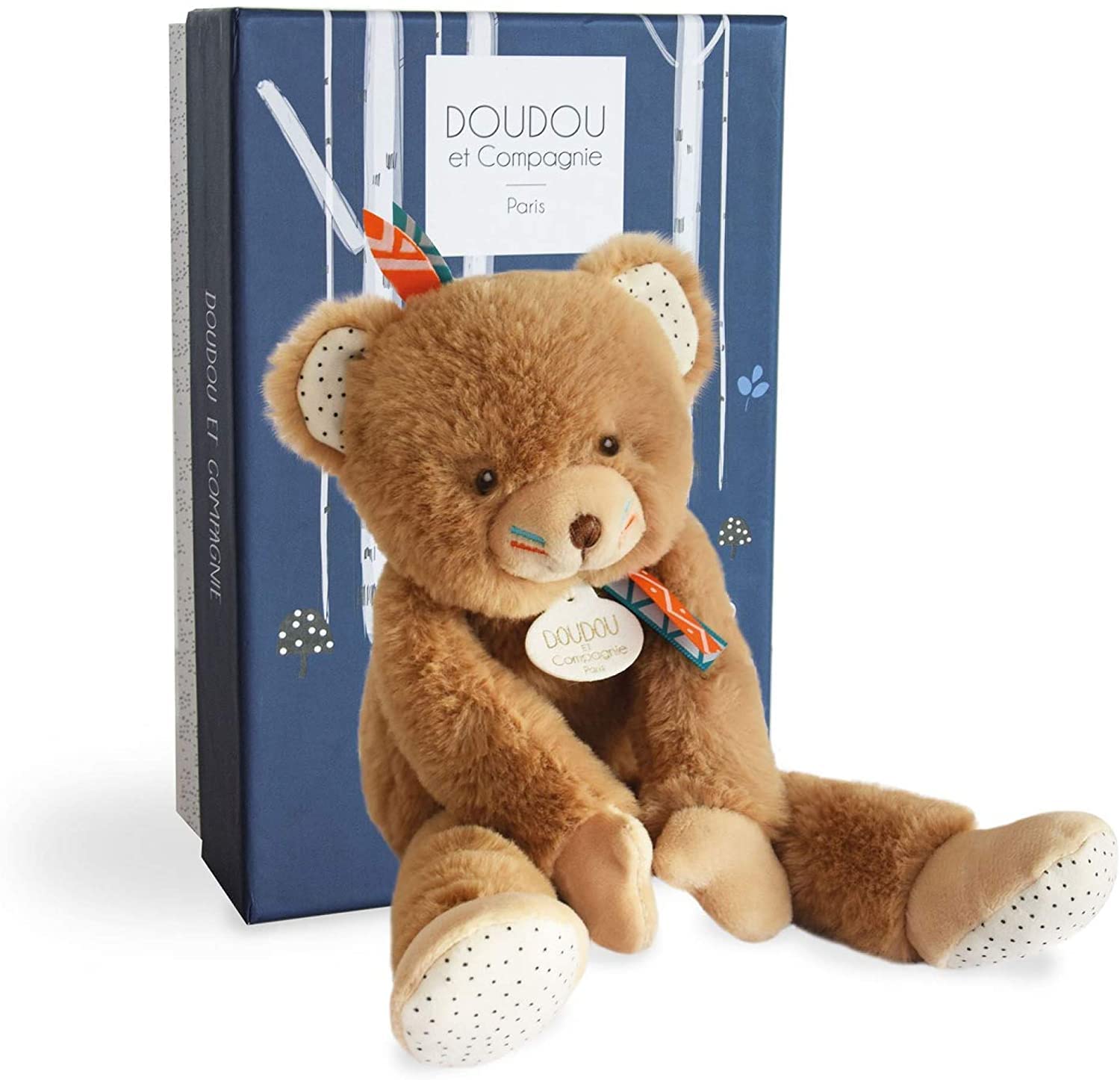 doudou-et-compagnie-tiwipi-ours-pantin-30-cm-bo-te-cadeau image 1