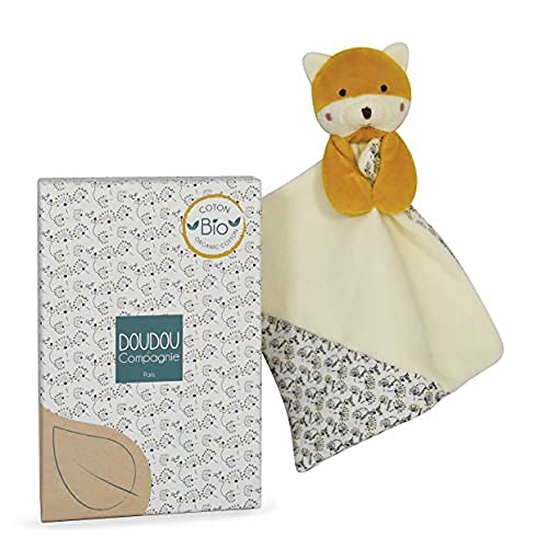 doudou-et-compagnie-bio-dc3841-doudou-plat-renard-20-cm image 6