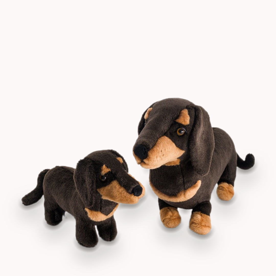 la-pelucherie-eug-ne-peluche-teckel-moyen-40-cm-marron image 1