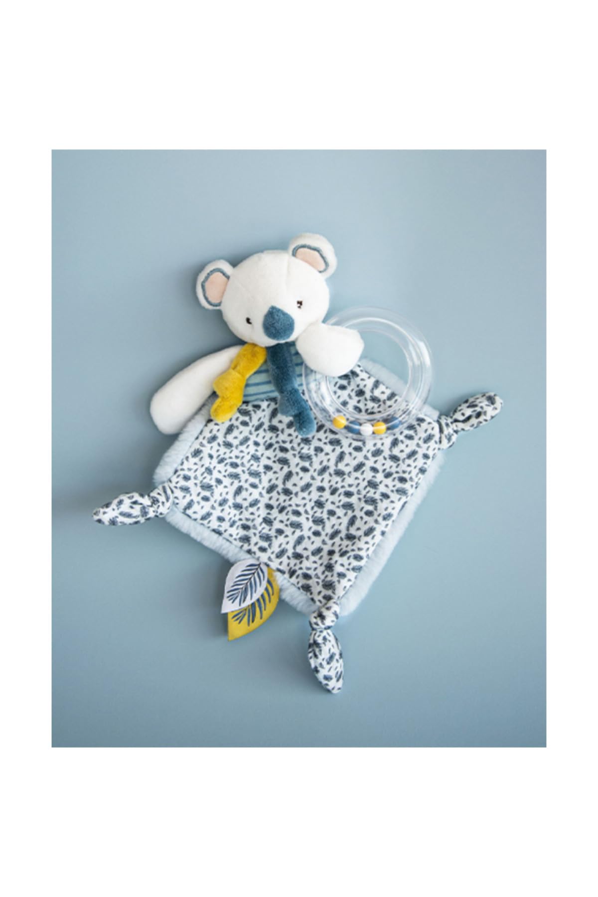 doudou-et-compagnie-yoca-le-koala-dc3666-doudou-hochet-bleu-22-cm image 3