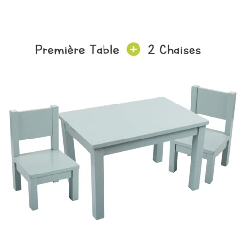pioupiou-merveilles-ensemble-table-2-chaises-enfant-bleu-1-4-ans image 2