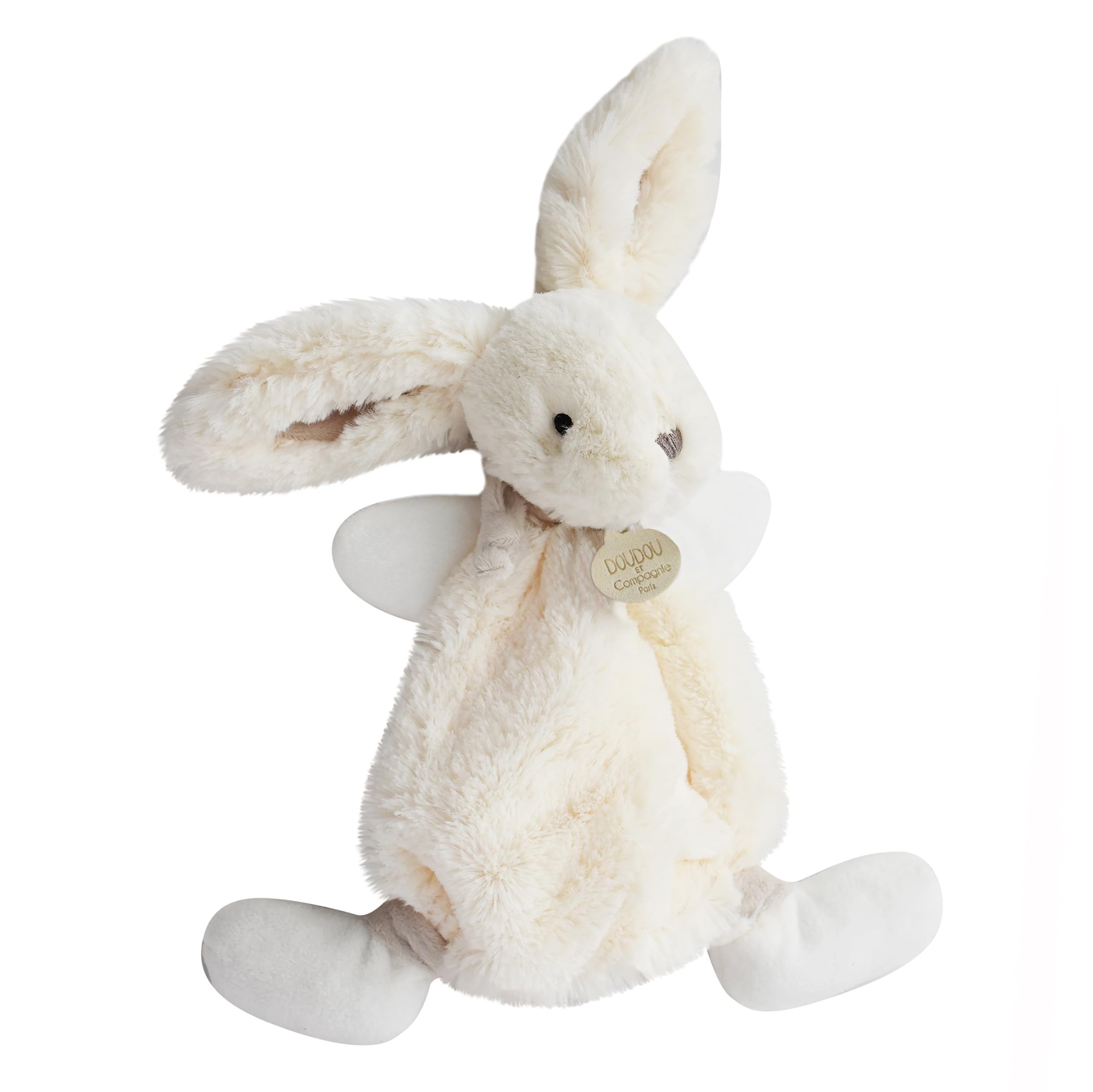 doudou-et-compagnie-lapin-bonbon-dc2123-doudou-plat-taupe-26-cm image 2